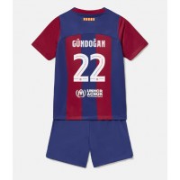Dječji Nogometni Dres Barcelona Ilkay Gundogan #22 Domaci 2023-24 Kratak Rukav (+ Kratke hlače)